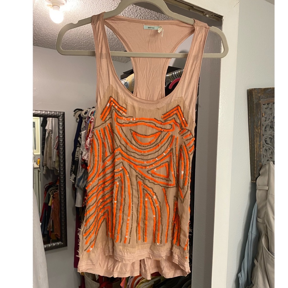 Sequin tank top